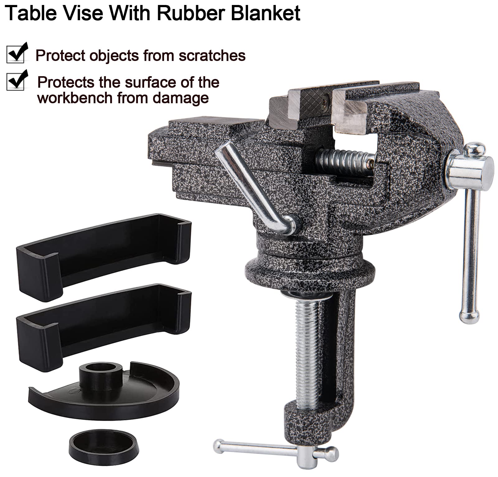 Bench Vise Swivel - Wielofunkcyjny mocny zacisk stołowy mini aluminiowy