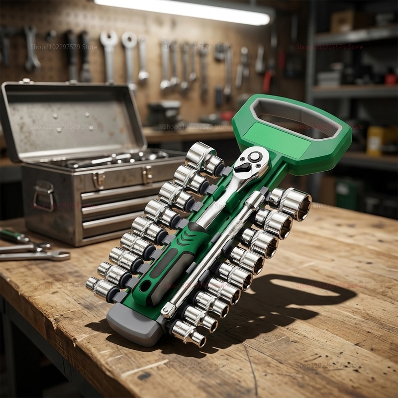 Tools For Motorcycle Workshop - Zestaw kluczy nasadowych z grzechotką 1/4