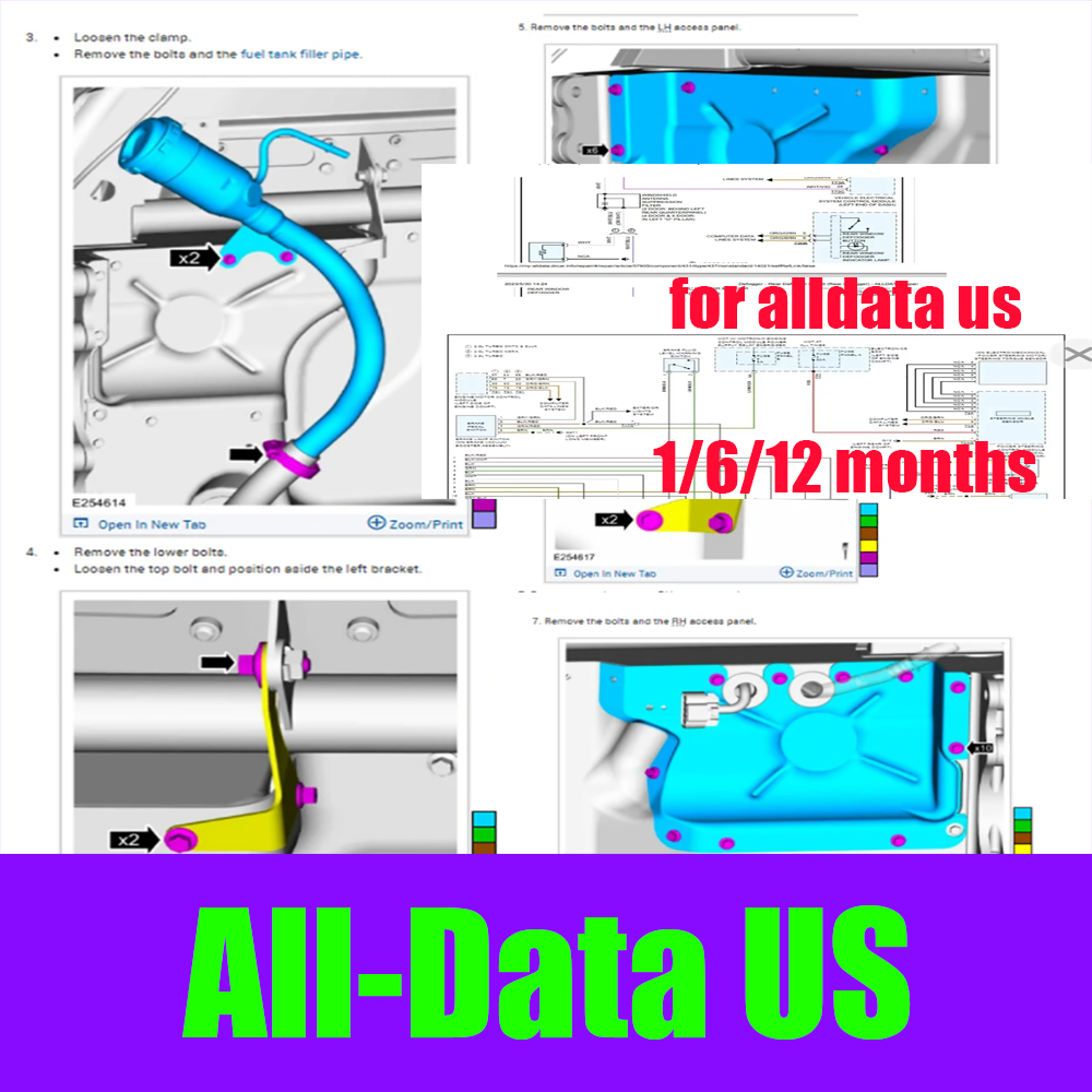 Workshop Tools Diagram - 2026 Online Konto Alldata US Pełna