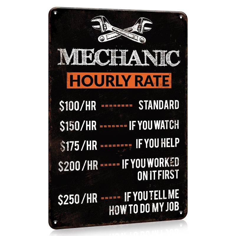 1 szt., Metalowy Znak z Ceną z – Workshop Tools Hours recenzja i cena