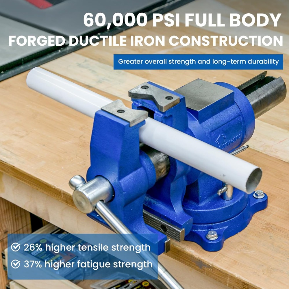 Imadło warsztatowe 5-calowe, w – Bench Vise Swivel recenzja i cena