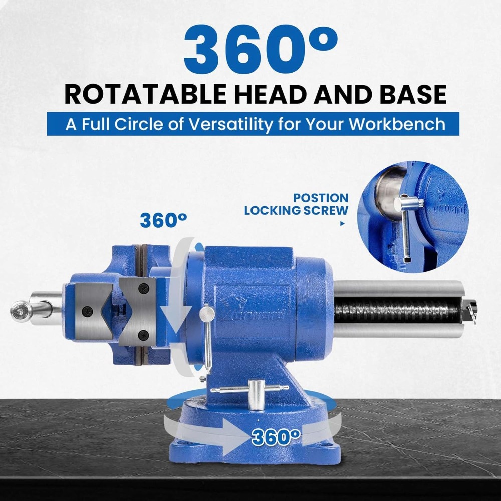 Imadło warsztatowe 5-calowe, w – Bench Vise Swivel recenzja i cena