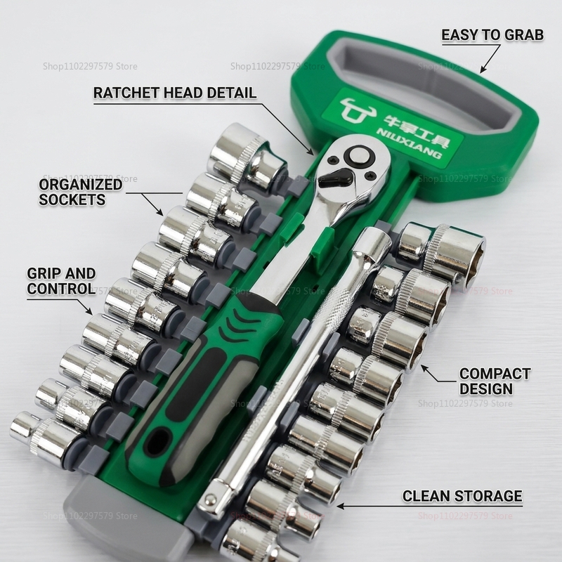 Zestaw kluczy nasadowych z grz – Tools For Motorcycle Workshop recenzja i cena