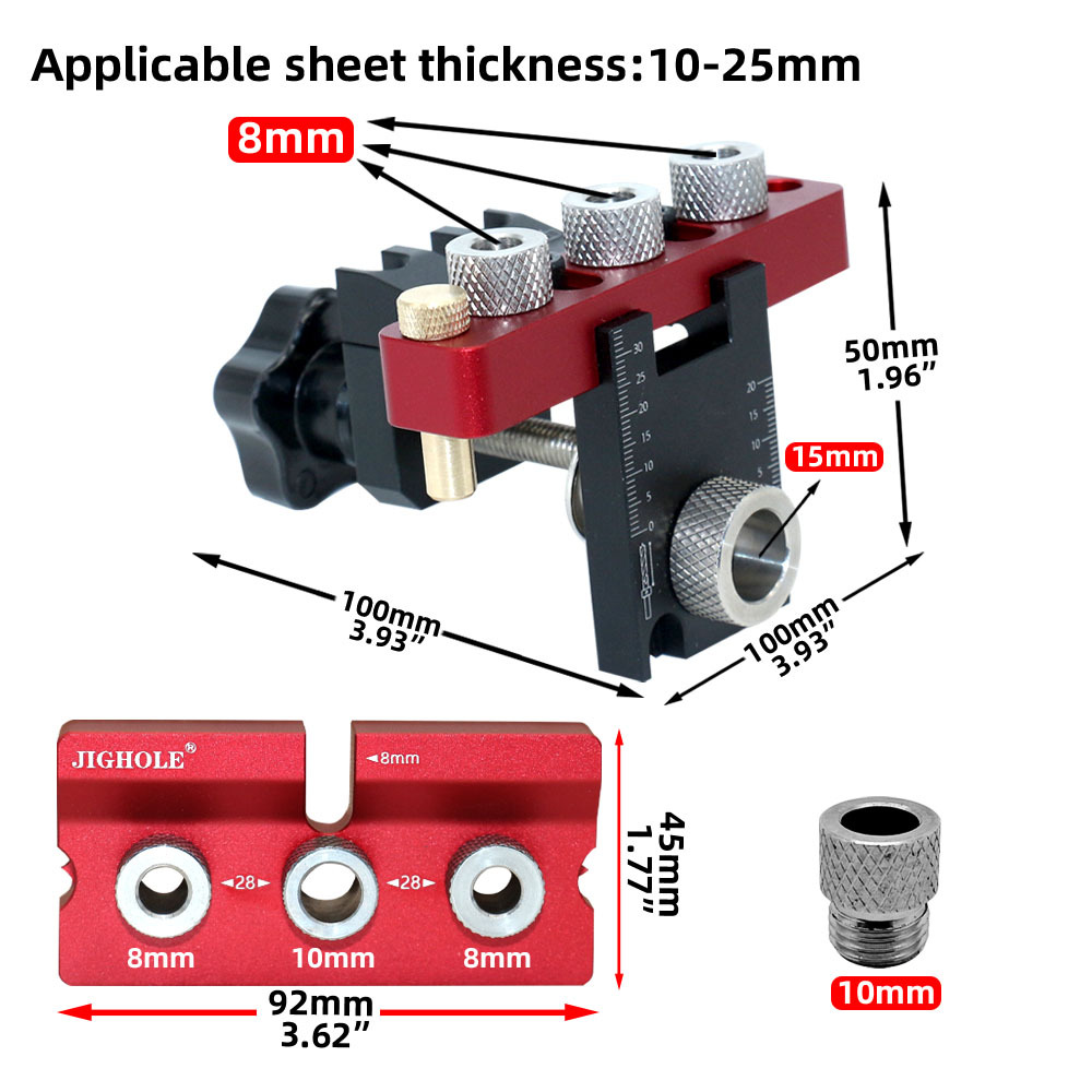 Uniwersalny szablon 3 w 1 do k – Dowel Jig Kit recenzja i cena